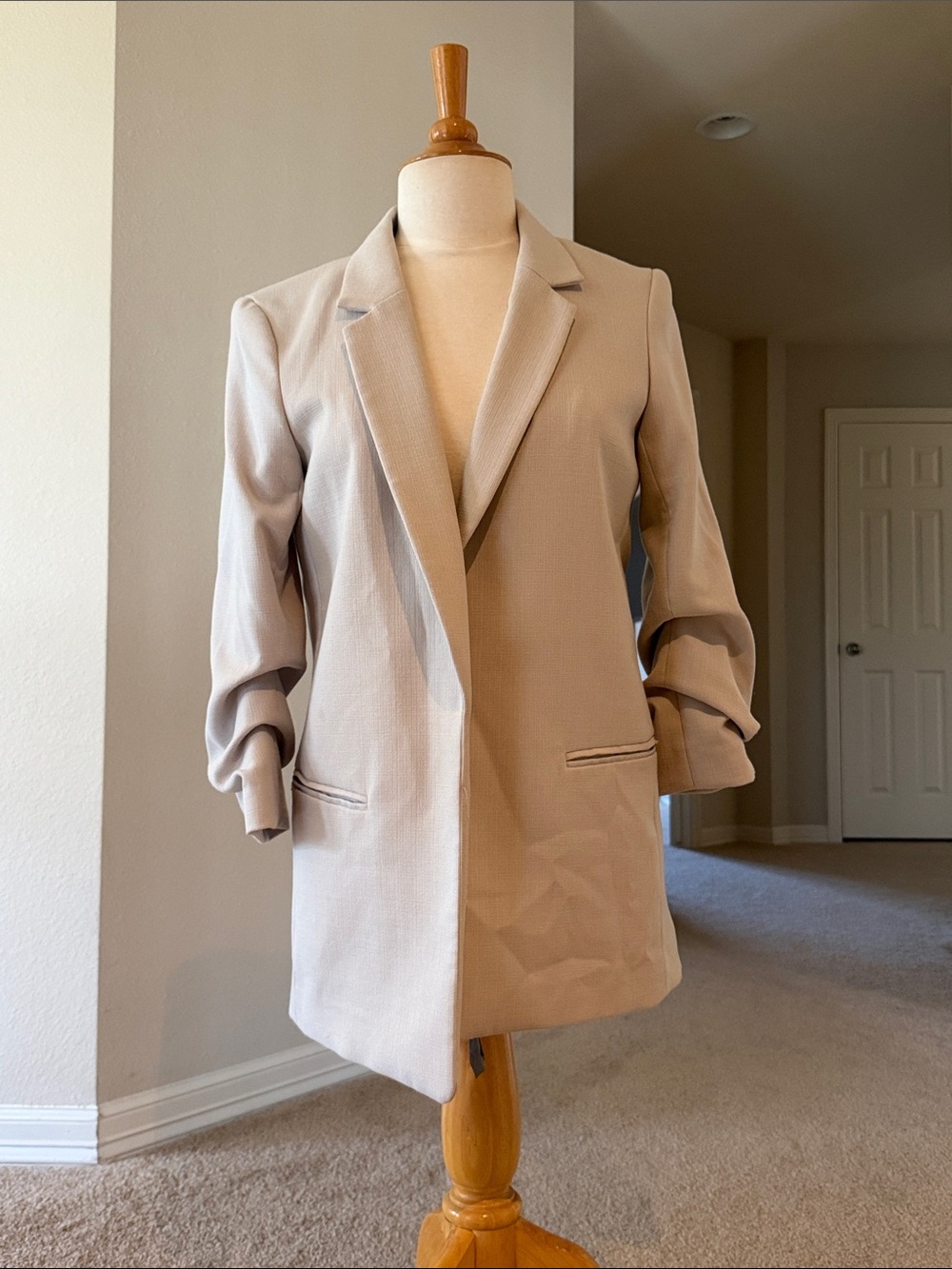 H&M Light Beige Women's Blazer Jacket